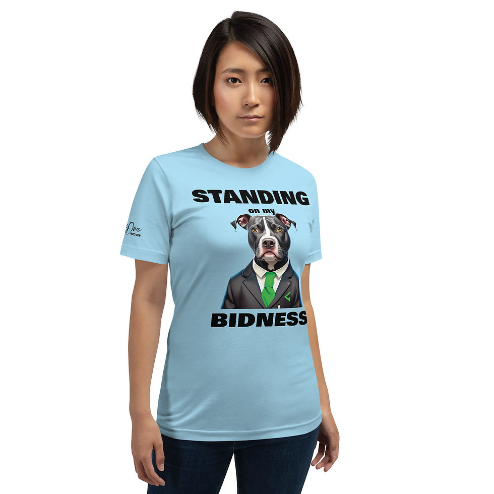 Thumbnail: Women’s Light Tones Standing On Bidness Print T Shirt