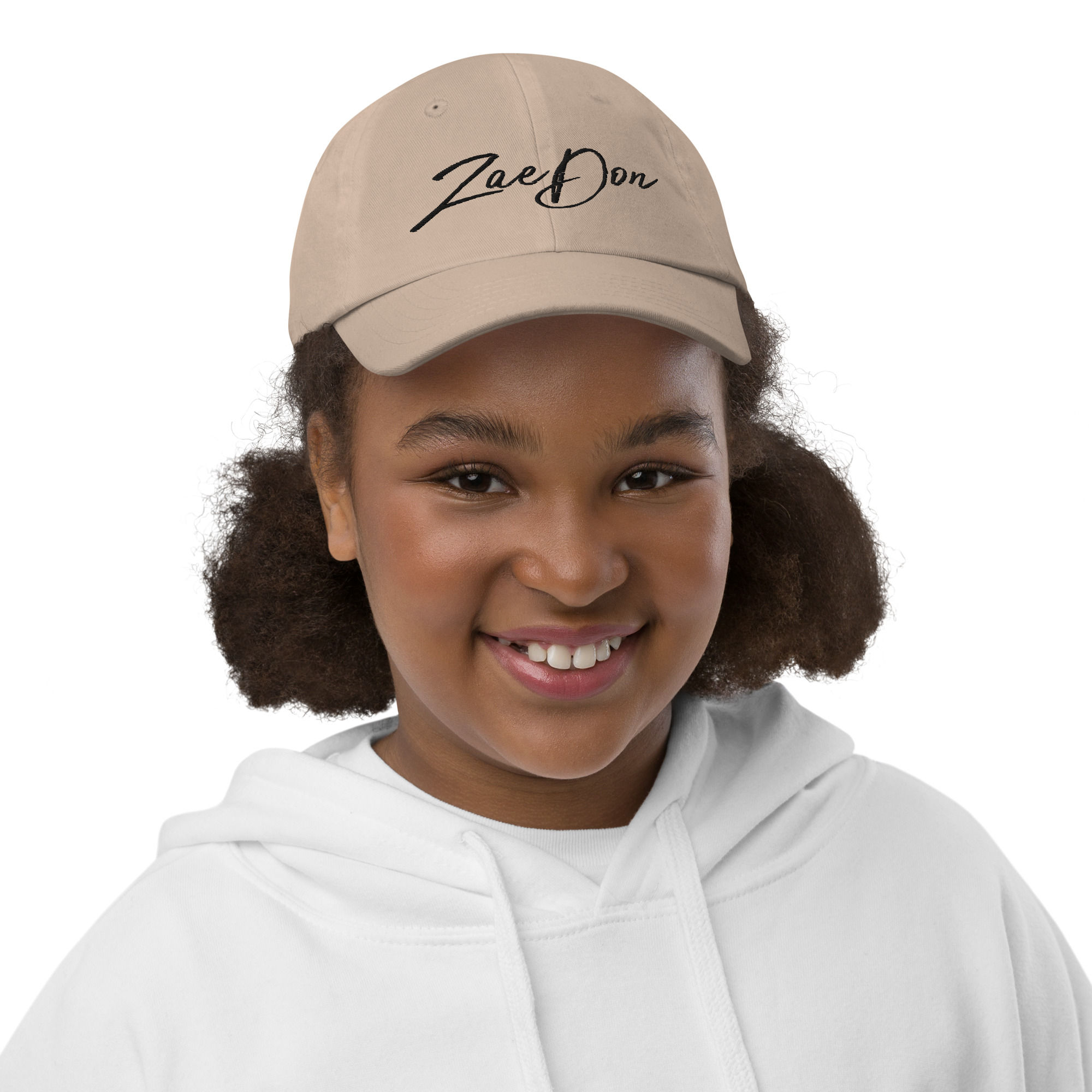 Baseball Hat Youth Black ZaeDon Embroidered Zaedons