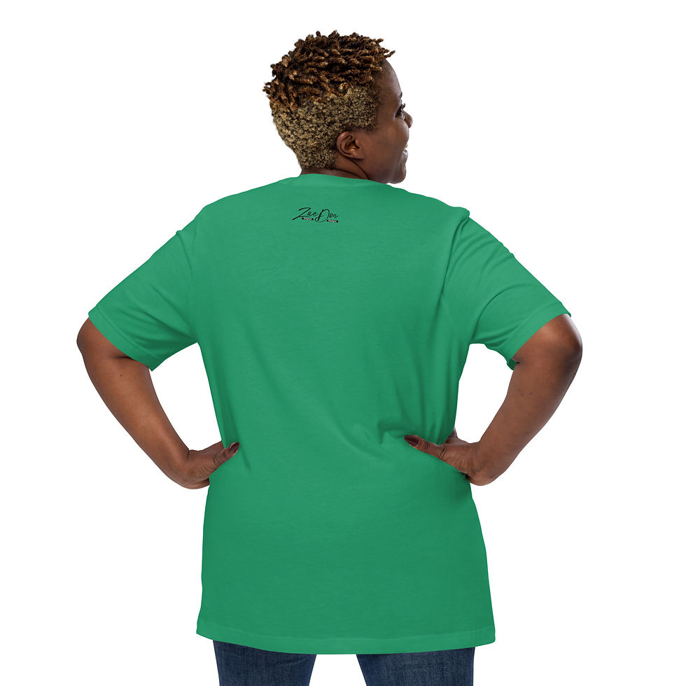 Thumbnail: Zaedons Women’s T Shirt Bright Tones Hustle 24/7 Print