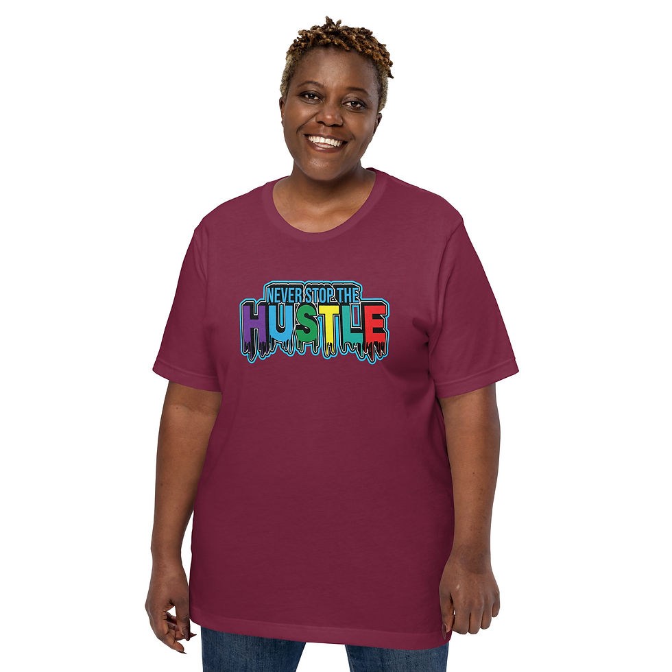 Thumbnail: Women’s Dark Tones Never Stop Print T Shirt