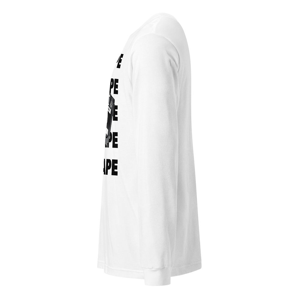 Thumbnail: Zaedons Womens Long Sleeve T Shirt PA Tape Print