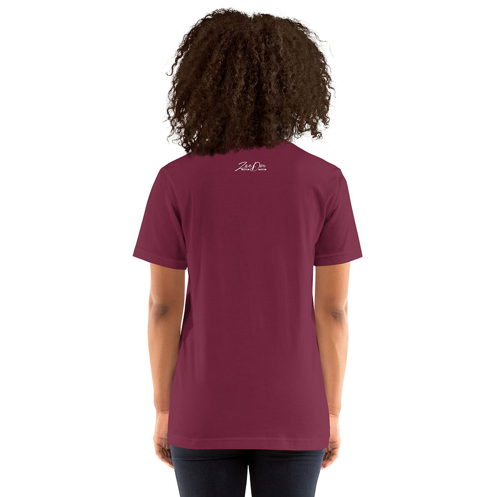 Thumbnail: Zaedons Women’s T Shirt Dark Tones Hustle 24/7 Print