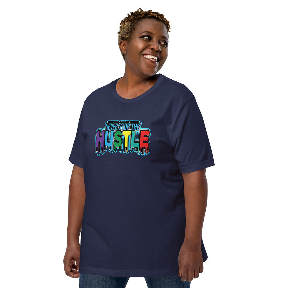Thumbnail: Women’s Dark Tones Never Stop Print T Shirt