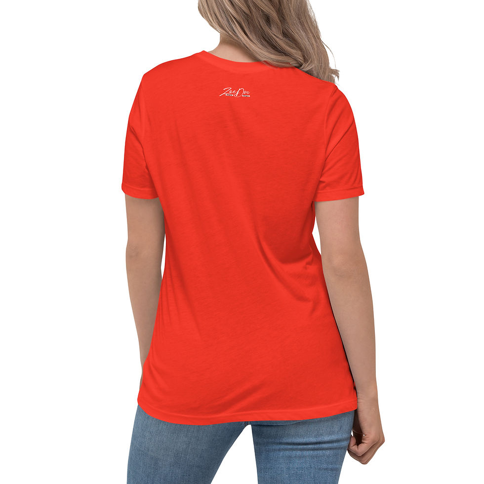 Thumbnail: T Shirts Womens Darks Relaxed Fiyah Foods Black Print