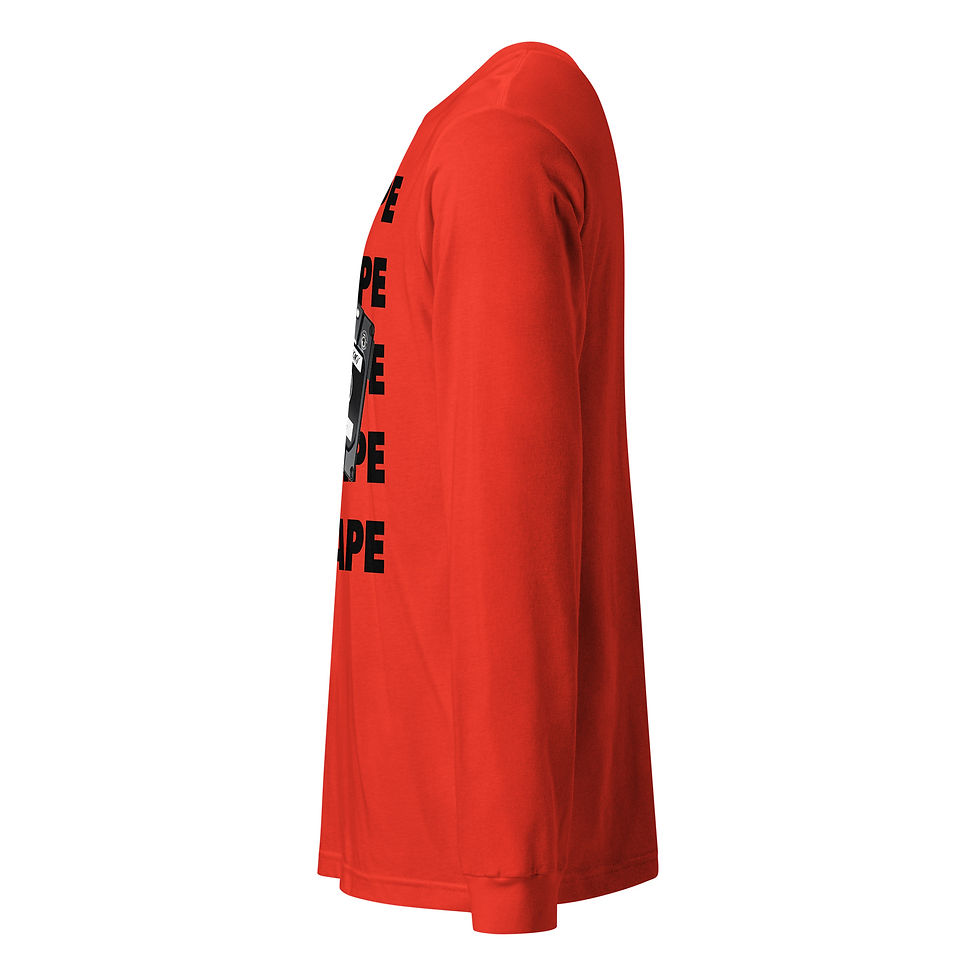 Thumbnail: Zaedons Womens Long Sleeve T Shirt PA Tape Print