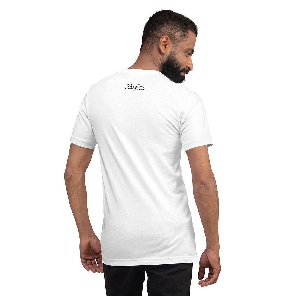 Thumbnail: Mens T Shirt Light Tones Standing on Bidness Print Zaedons Streetwear