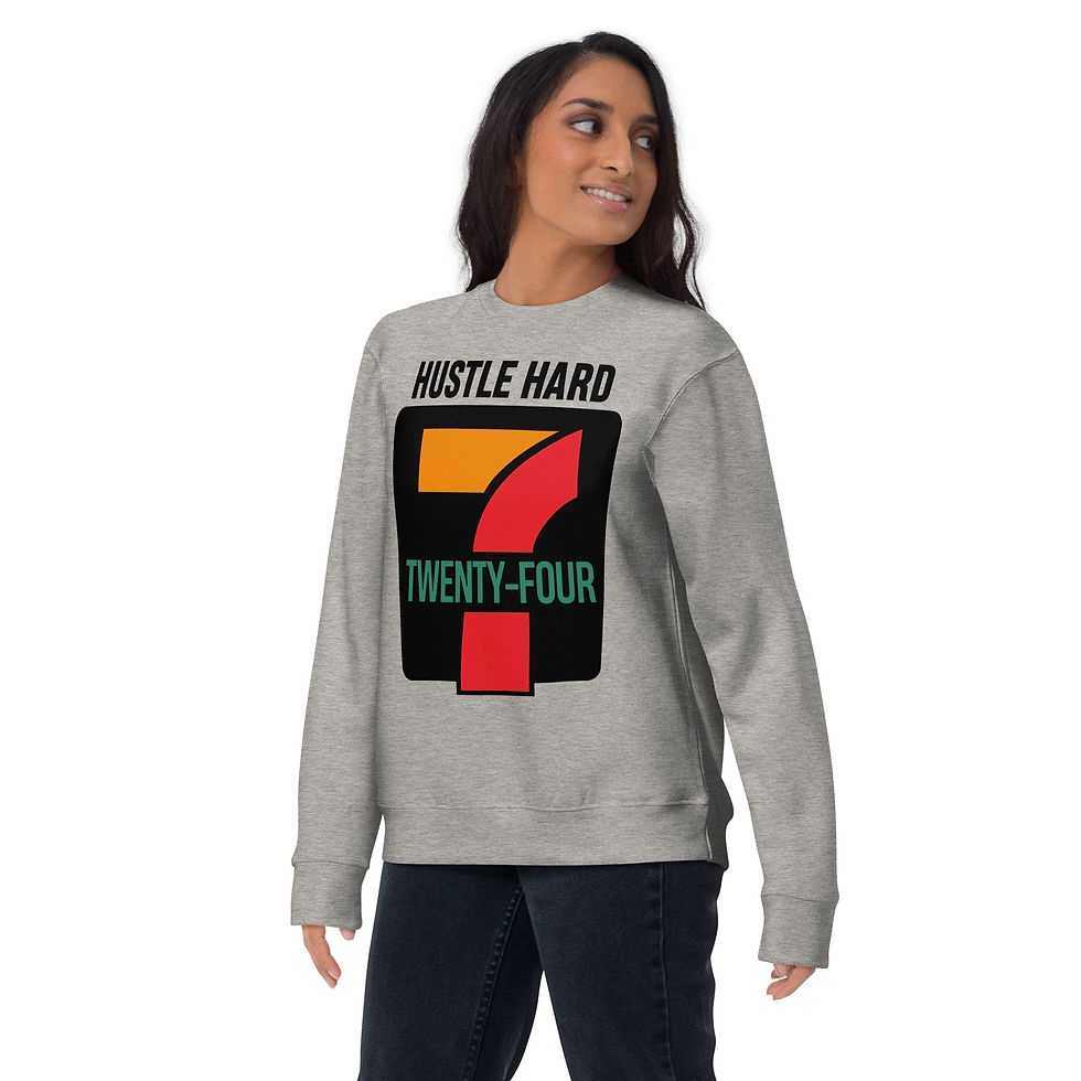 Thumbnail: Zaedons Womens Sweatshirt Premium Hustle247 Print