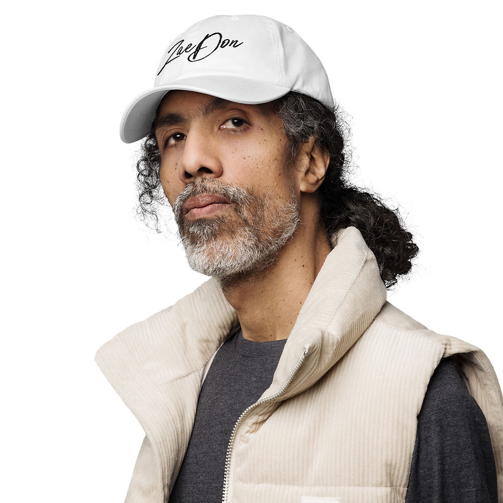 Thumbnail: Dad Hat Classic Black ZaeDon Embroidered streetwear hat