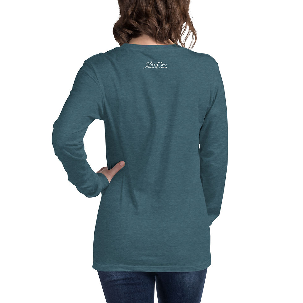 Thumbnail: T Shirt Womens Darks Long Sleeve WHT Creative Immortalization Print