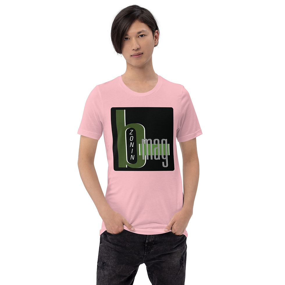 Thumbnail: T Shirts Mens Pastels BZonin White Print