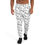 Thumbnail: Zaedons Mens Sweatpants White Black Repeat ZaeDon Logo Signature