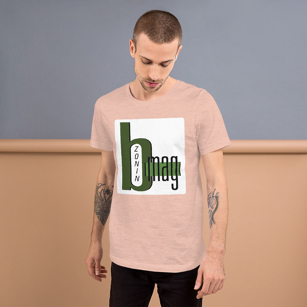 Thumbnail: T Shirts Mens Pastels BZonin Black Print