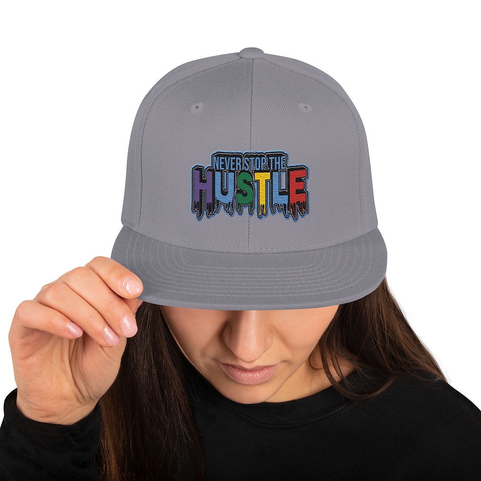 Thumbnail: Snapback Hat Never Stop Embroidered Zaedons Streetwear