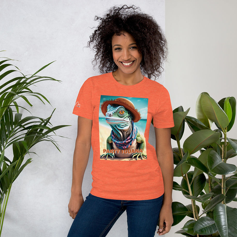 Thumbnail: Zaedons Party Iguana Graphic Women’s T Shirt