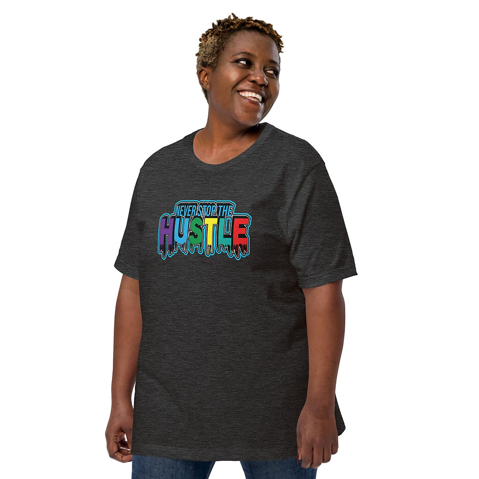 Thumbnail: Women’s Dark Tones Never Stop Print T Shirt