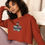 Thumbnail: Zaedons Womens Crop Sweatshirt Boss Wife Mom Print