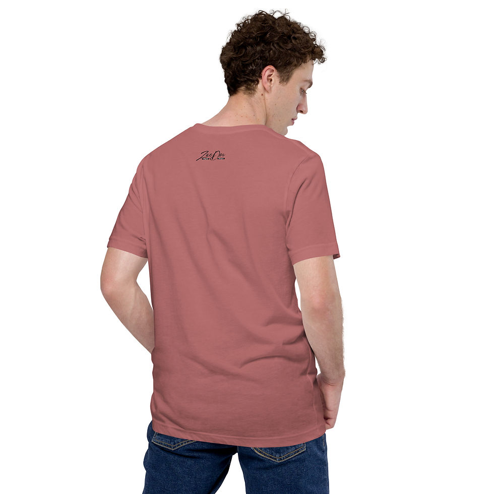 Thumbnail: Mens T Shirt Bright Tones Never Stop Print Zaedons Streetwear