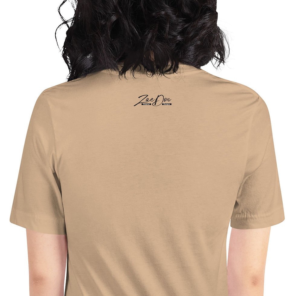 Thumbnail: Zaedons Womens T Shirt Light Tones Boss Wife Mom Print