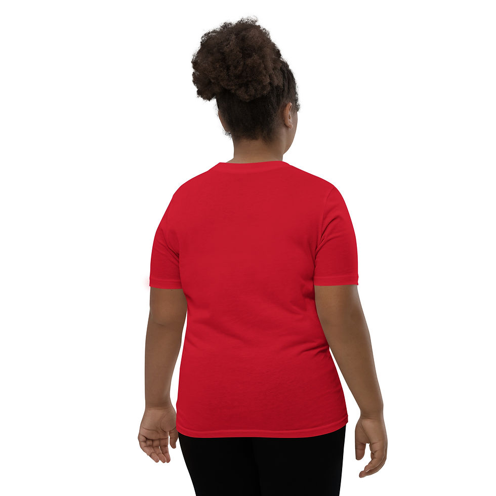 Thumbnail: Youth T‑Shirt Zaedon White Signature Logo Embroidered graphic tee
