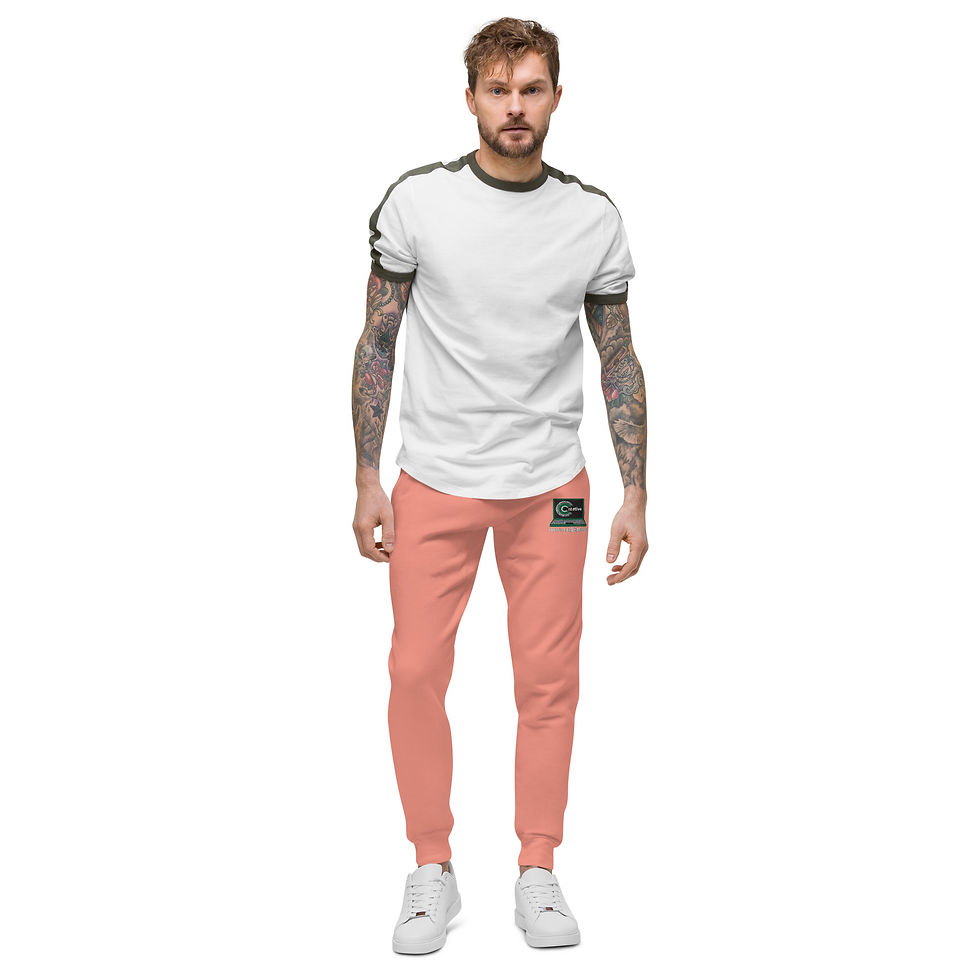 Thumbnail: Sweatpants Mens Fleece WHT Creative Immortalization Embroidered