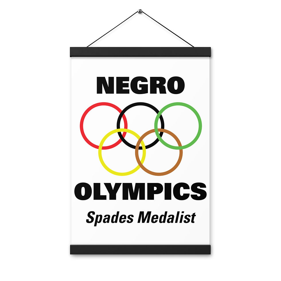 Thumbnail: Poster with Hangers Negro Olympics Spades