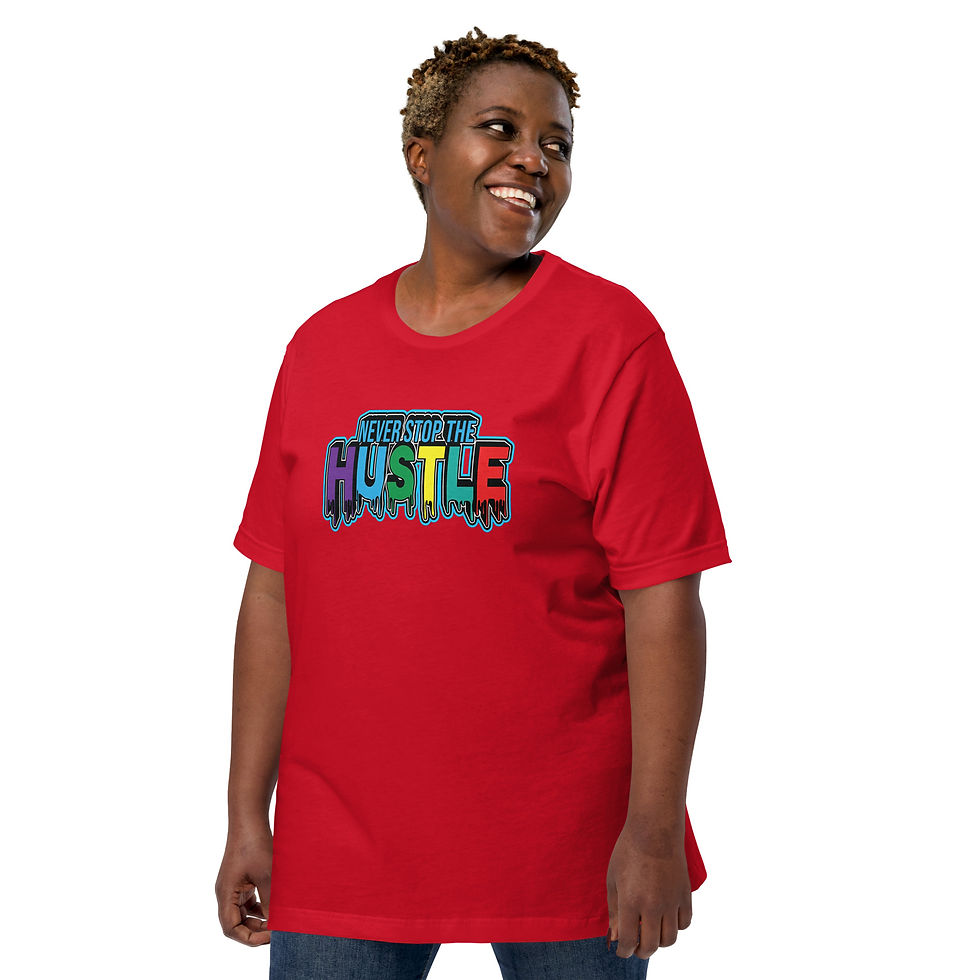 Thumbnail: Women’s Dark Tones Never Stop Print T Shirt