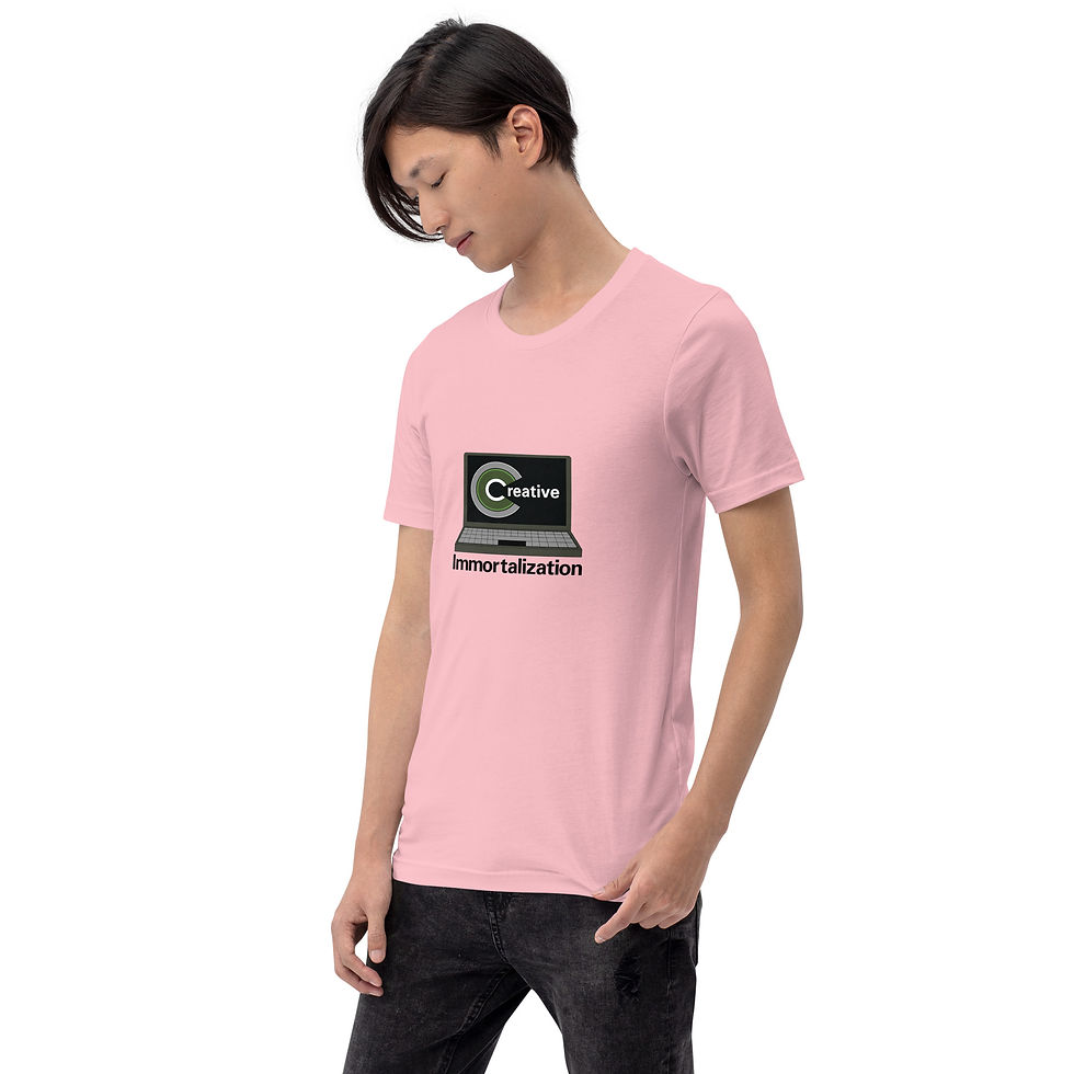 Thumbnail: T Shirts Mens Pastels Creative Immortalization Black Print