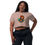 Thumbnail: Zaedons Womens Crop Top Hustle Bear Print