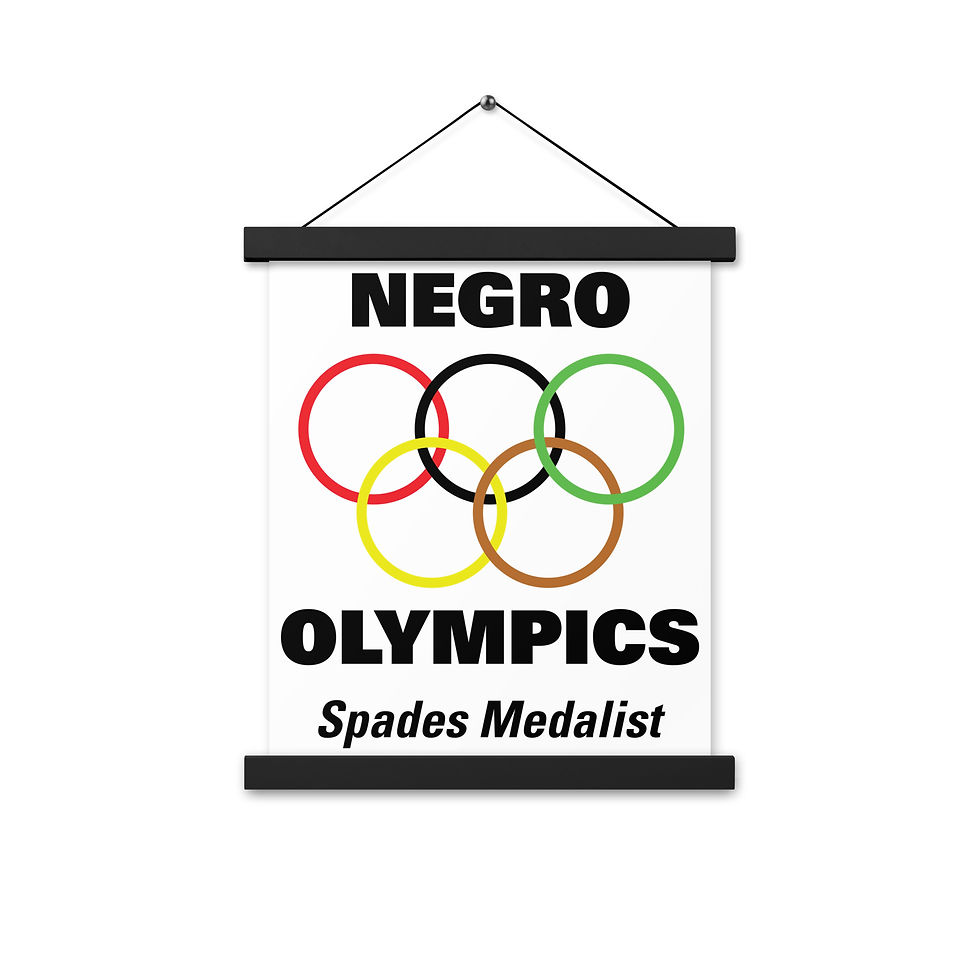 Thumbnail: Poster with Hangers Negro Olympics Spades