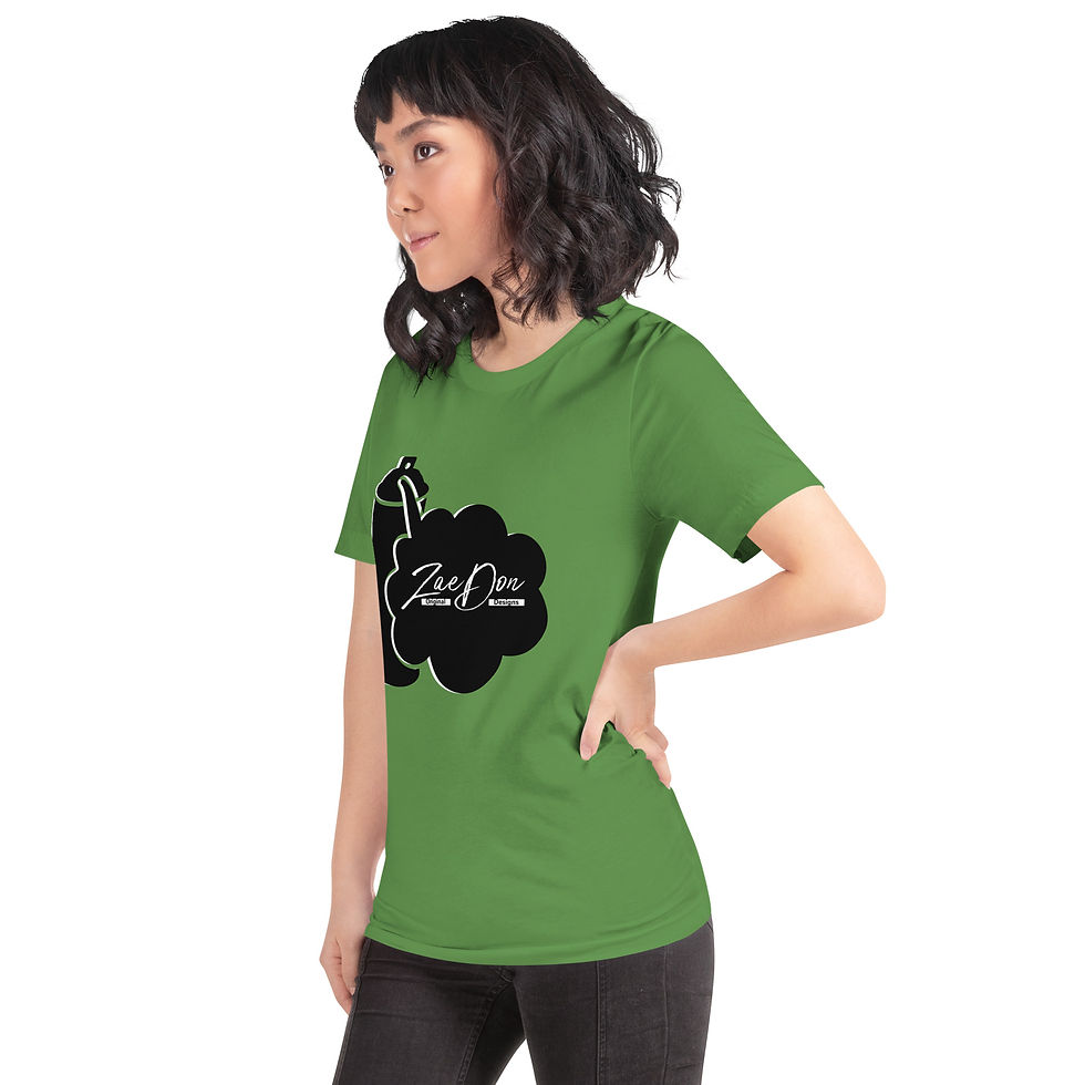 Thumbnail: Zaedons Womens T Shirt Pastels Relaxed ZaeDon Signature White Print