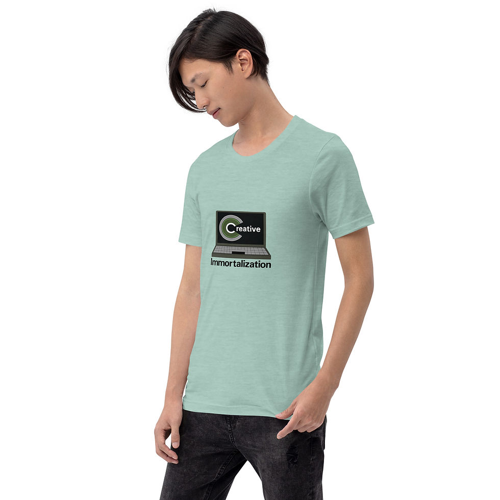Thumbnail: T Shirts Mens Pastels Creative Immortalization Black Print