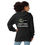 Thumbnail: Hoodie Womens Dark Color Zip Up Fleece WHT Creative Immortalization Embroidered
