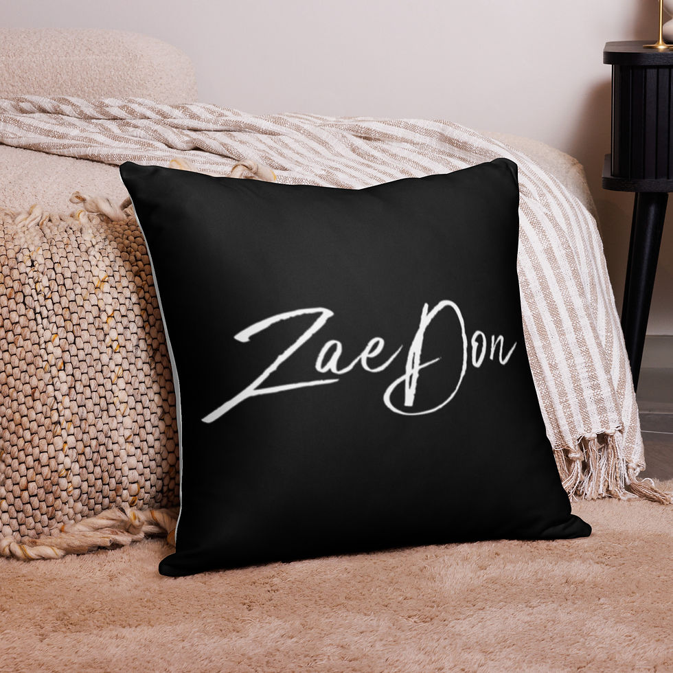 Thumbnail: Pillow White Black ZaeDon Signature Premium