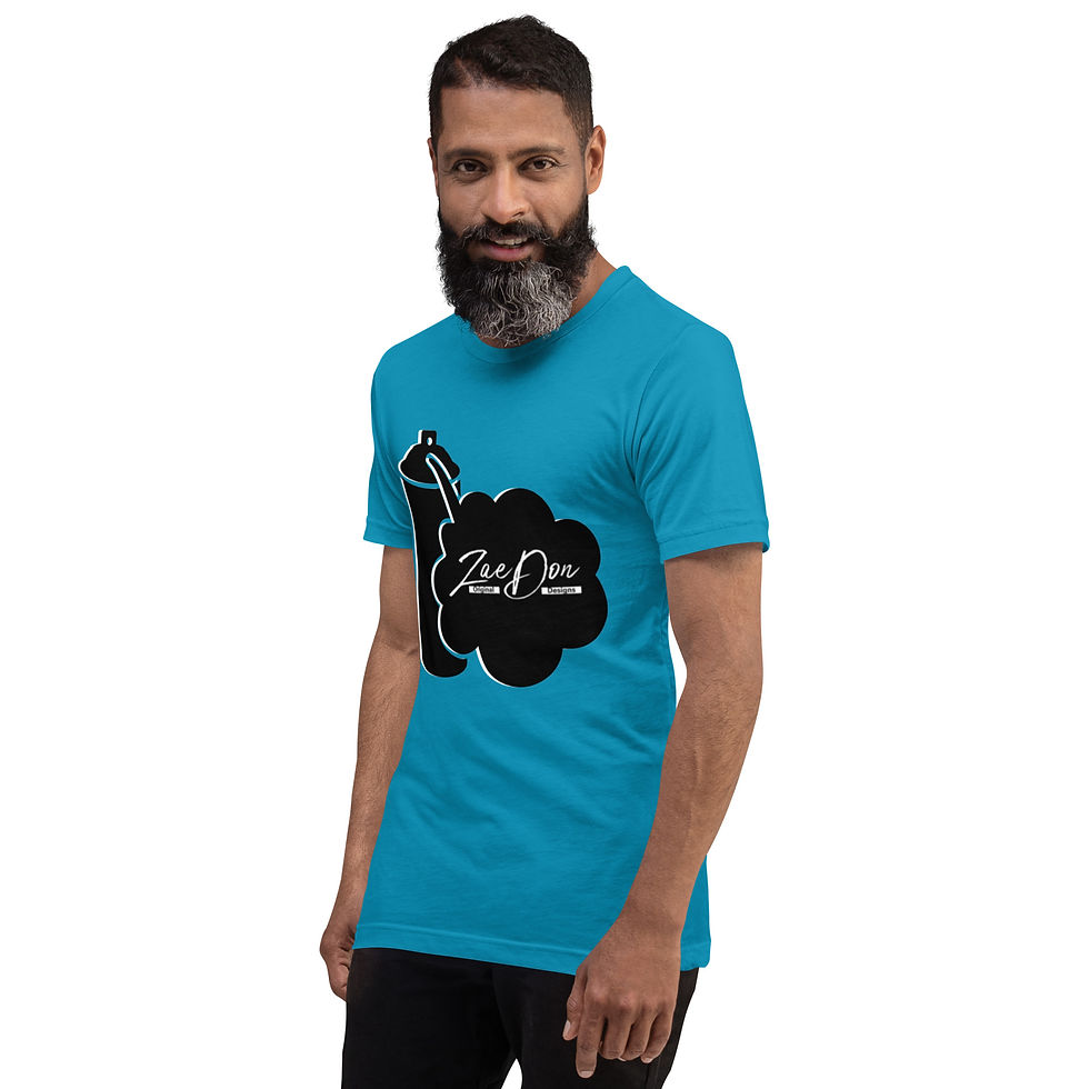 Thumbnail: Mens T Shirt Mid Tones Spray Paint Zaedon White Print Zaedons Streetwear