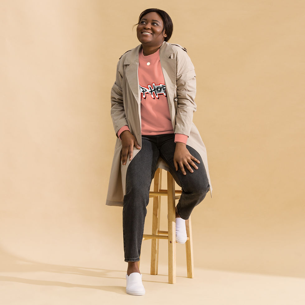 Thumbnail: Womens Sweatshirt Premium Hip Hop Print