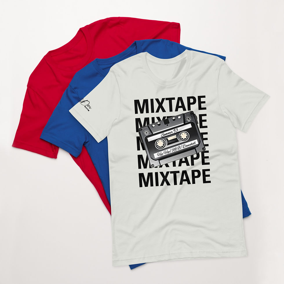 Thumbnail: Women’s Light Tones Mixtape Print T Shirt