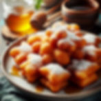 Sopaipillas Pasteles fritos a base de calabaza con miel