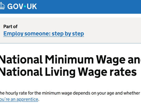 The New National minimum wage and National Living Wage rates are in place – are your records up to date for Payroll?