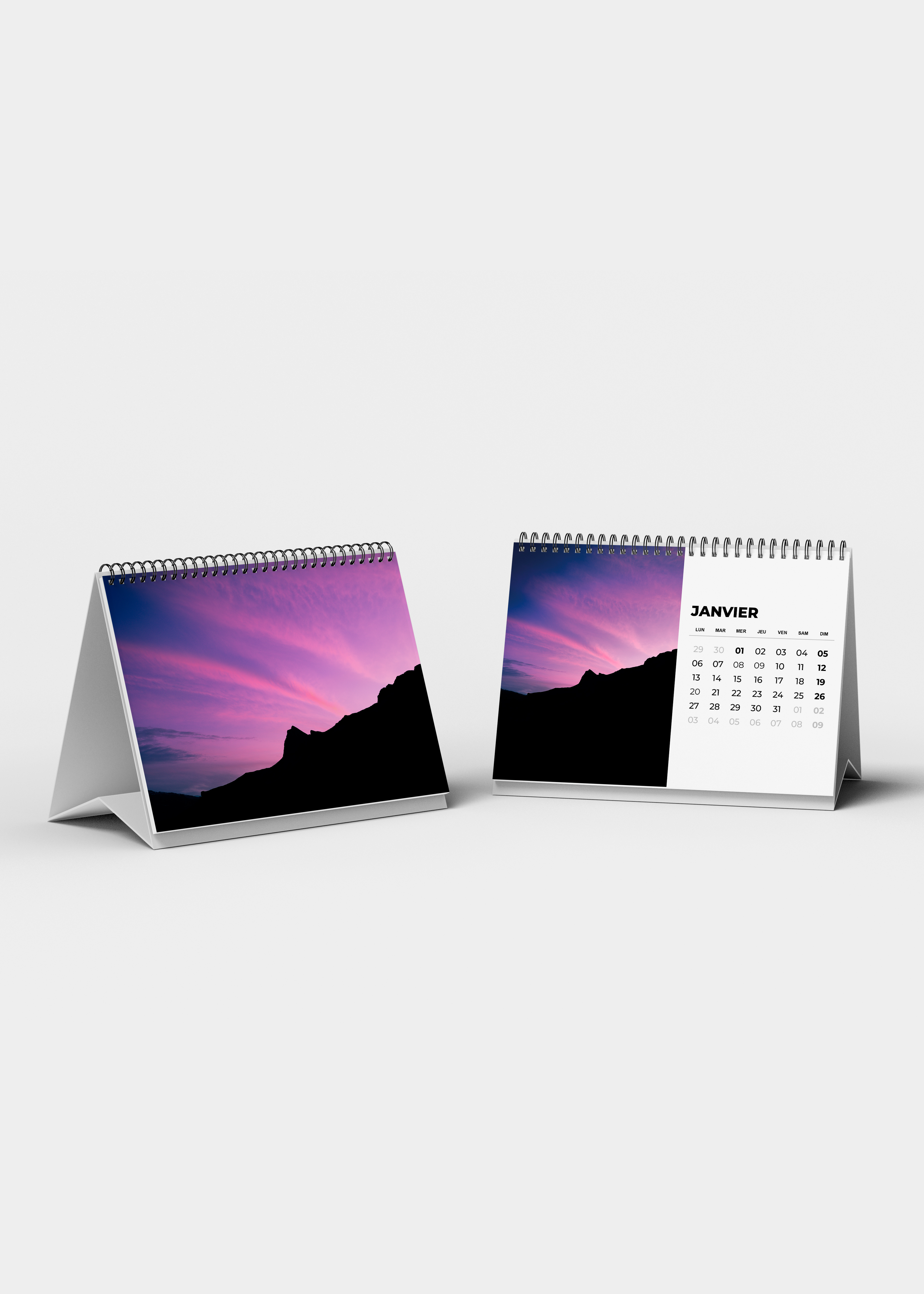 Calendrier de bureau 2025