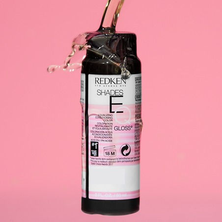 Botellas de Redken Shades EQ Bonder Inside y Shades EQ Gloss 60ml, tinte demi permanente ácido sin amoníaco para brillo y for
