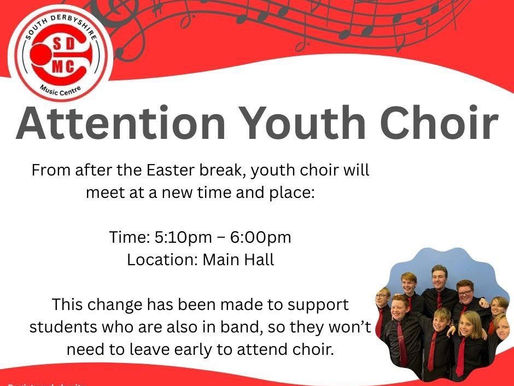 Youth Choir timings