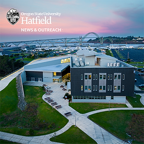 Hatfield Marine Science Center in Newport with interactive marine exhibits and research displays near Happy Clam Hideaway.