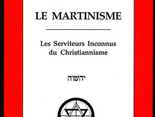 Introduction du livre "Le martinisme"