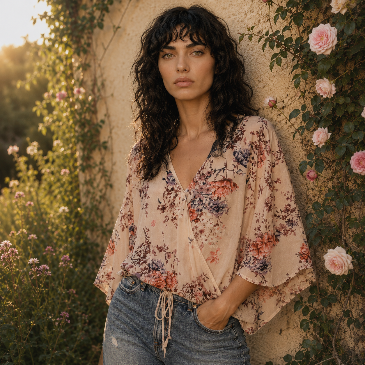 The Wildflower Wrap Blouse