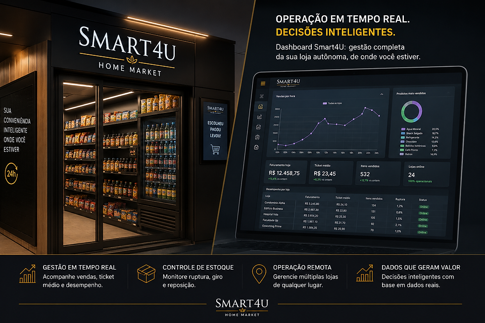 Close-up view of a touchscreen payment system in an autonomous market