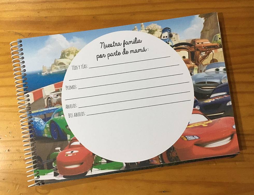 Miniatura: Álbum A4 Cars - mi primer añito