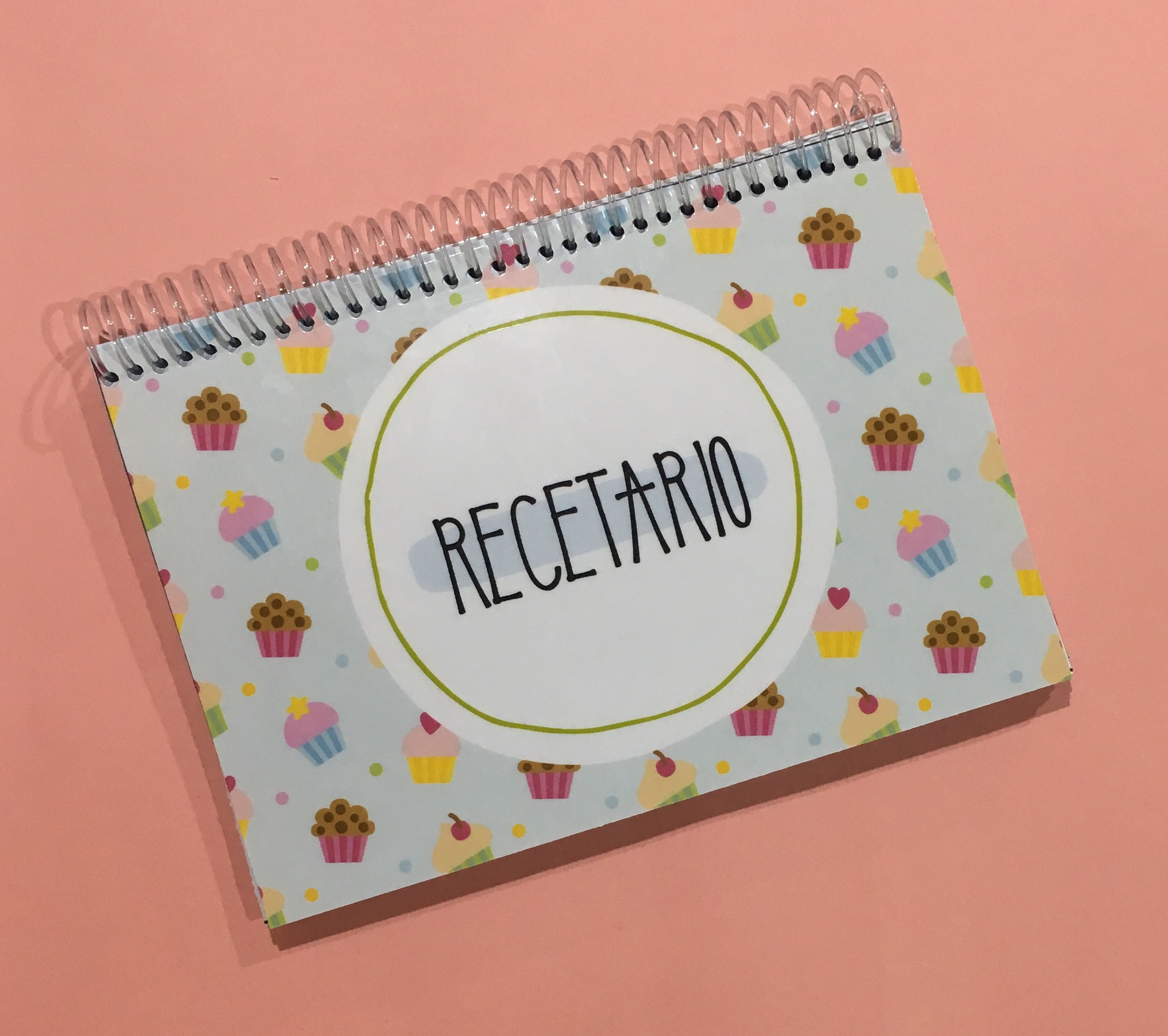 Recetario horizontal Cupcakes