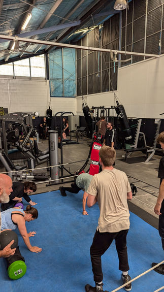 Men in circuit training session at MBS Fitness Bridgewater.
