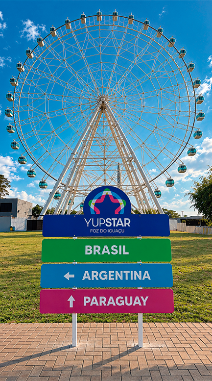 Yup Star Foz: uma volta nas alturas e três países diante dos nossos olhos
