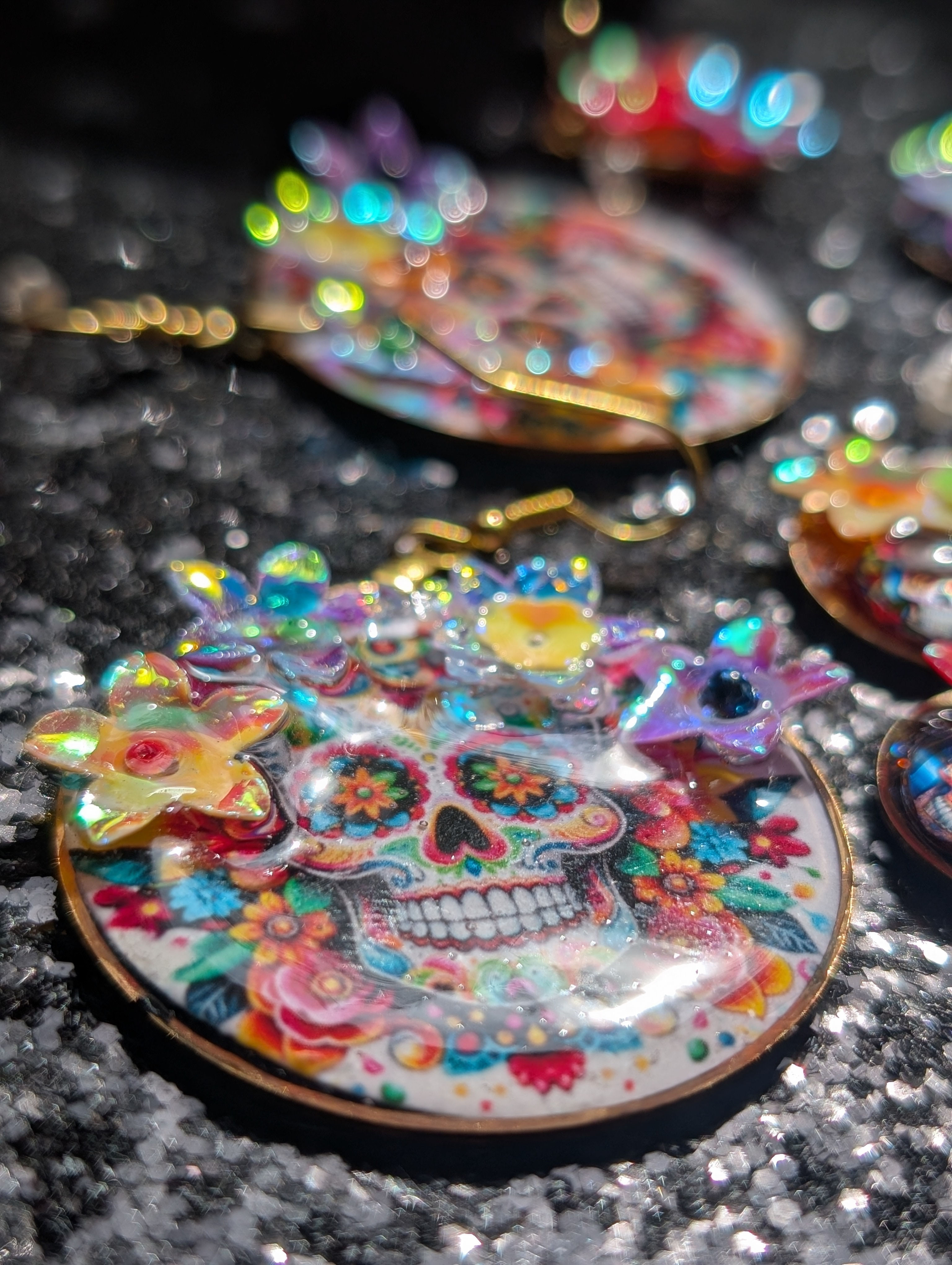 Boucles d'oreilles calaveras XL